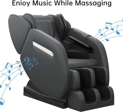 2024 Full Body Massage Chair, Zero Gravity Massage Chair Recliner with Heating Function, Auto Modes, Bluetooth Music Player, Foot Massage