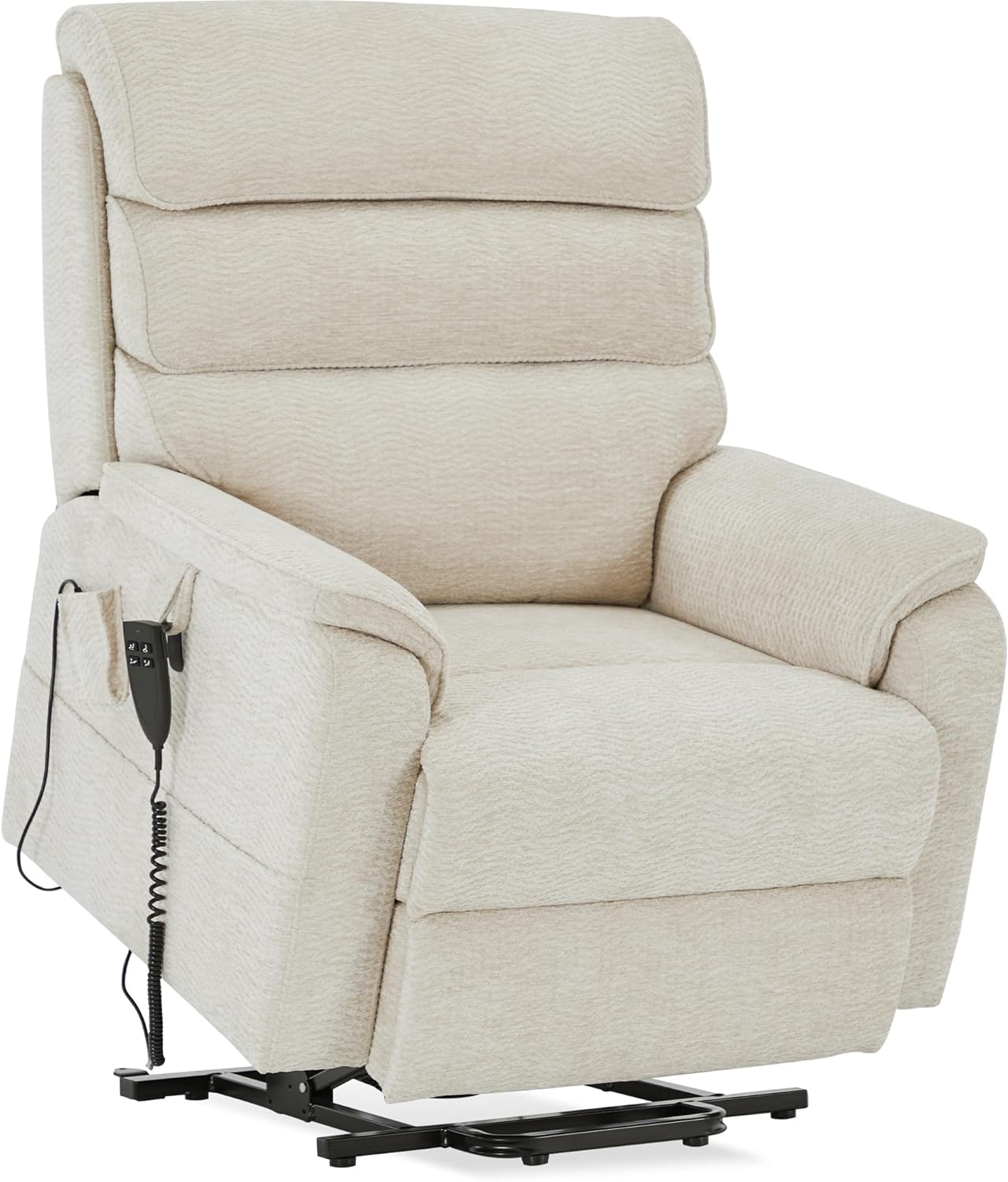 Irene House 9188 Medium Dual Motor Lay Flat Recliner Lift Chair Recliners Infinite Position with Heat Massage for Elderly Up to 300 LBS Electric Power Lift Recliner Chair Sofa