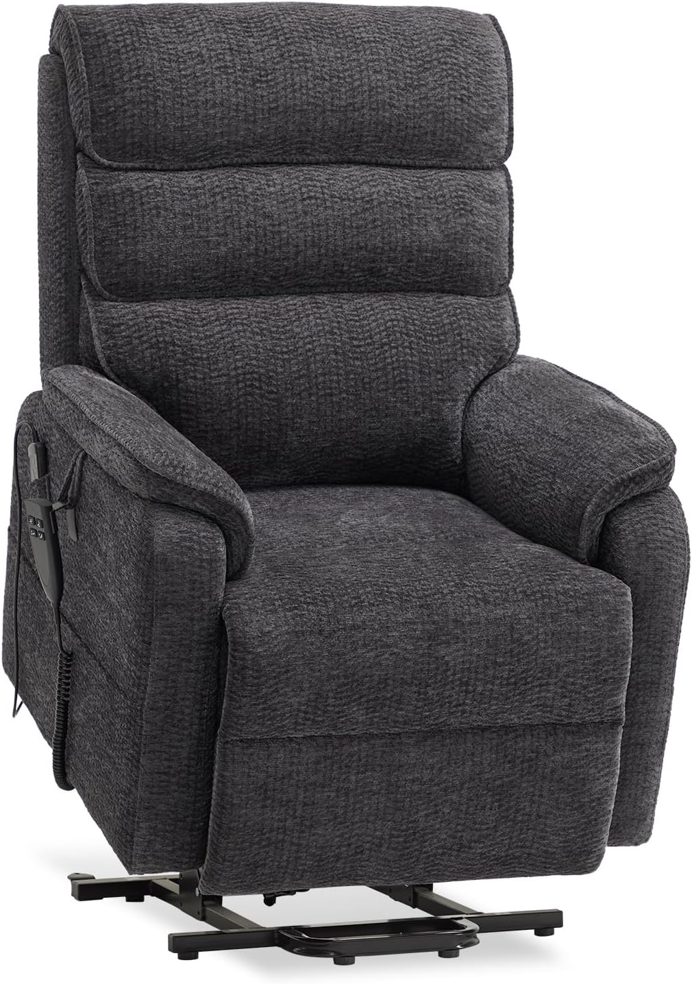 Irene House 9188 Medium Dual Motor Lay Flat Recliner Lift Chair Recliners Infinite Position with Heat Massage for Elderly Up to 300 LBS Electric Power Lift Recliner Chair Sofa