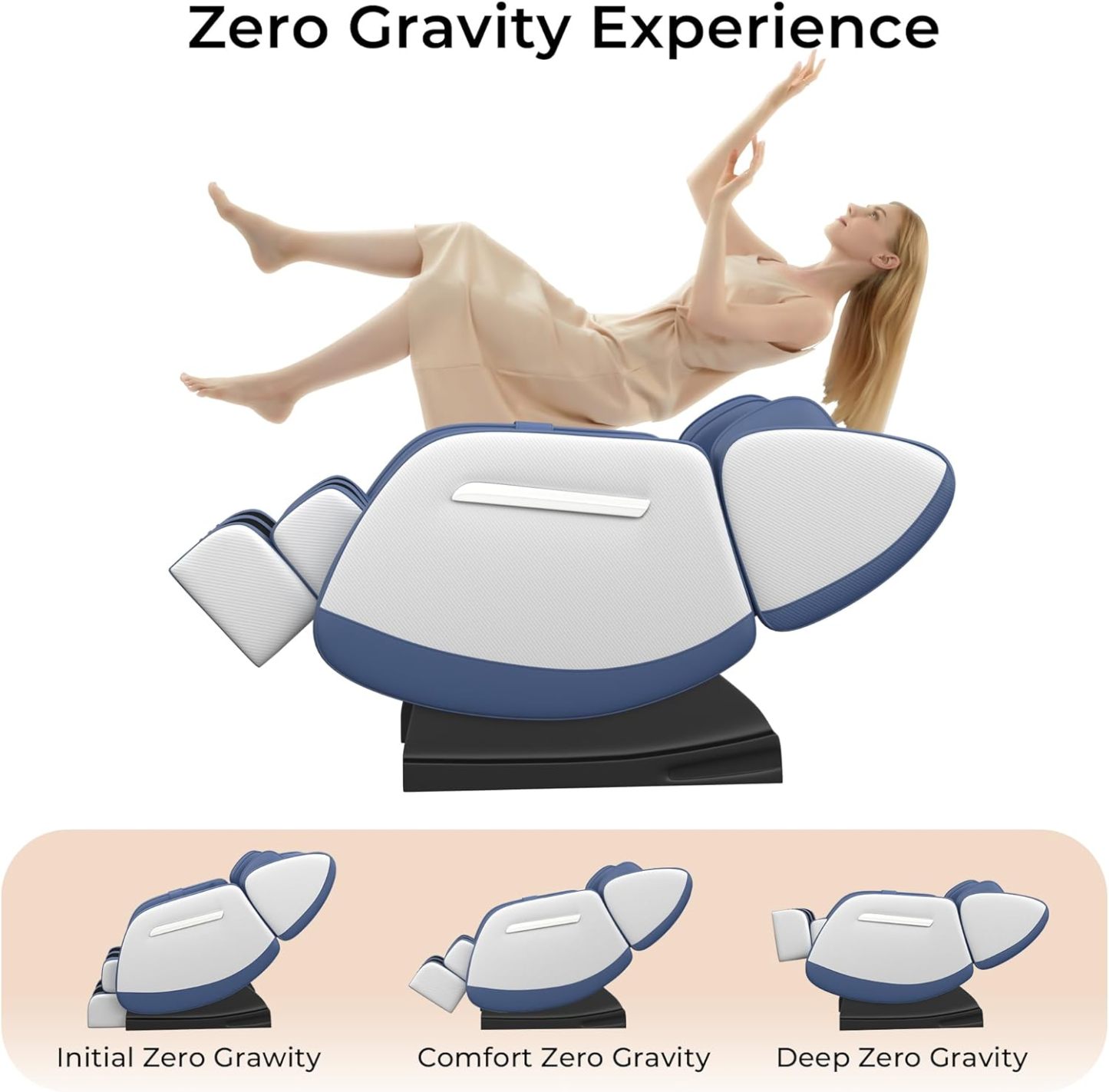 2024 Full Body Massage Chair, Zero Gravity Massage Chair Recliner with Heating Function, Auto Modes, Bluetooth Music Player, Foot Massage