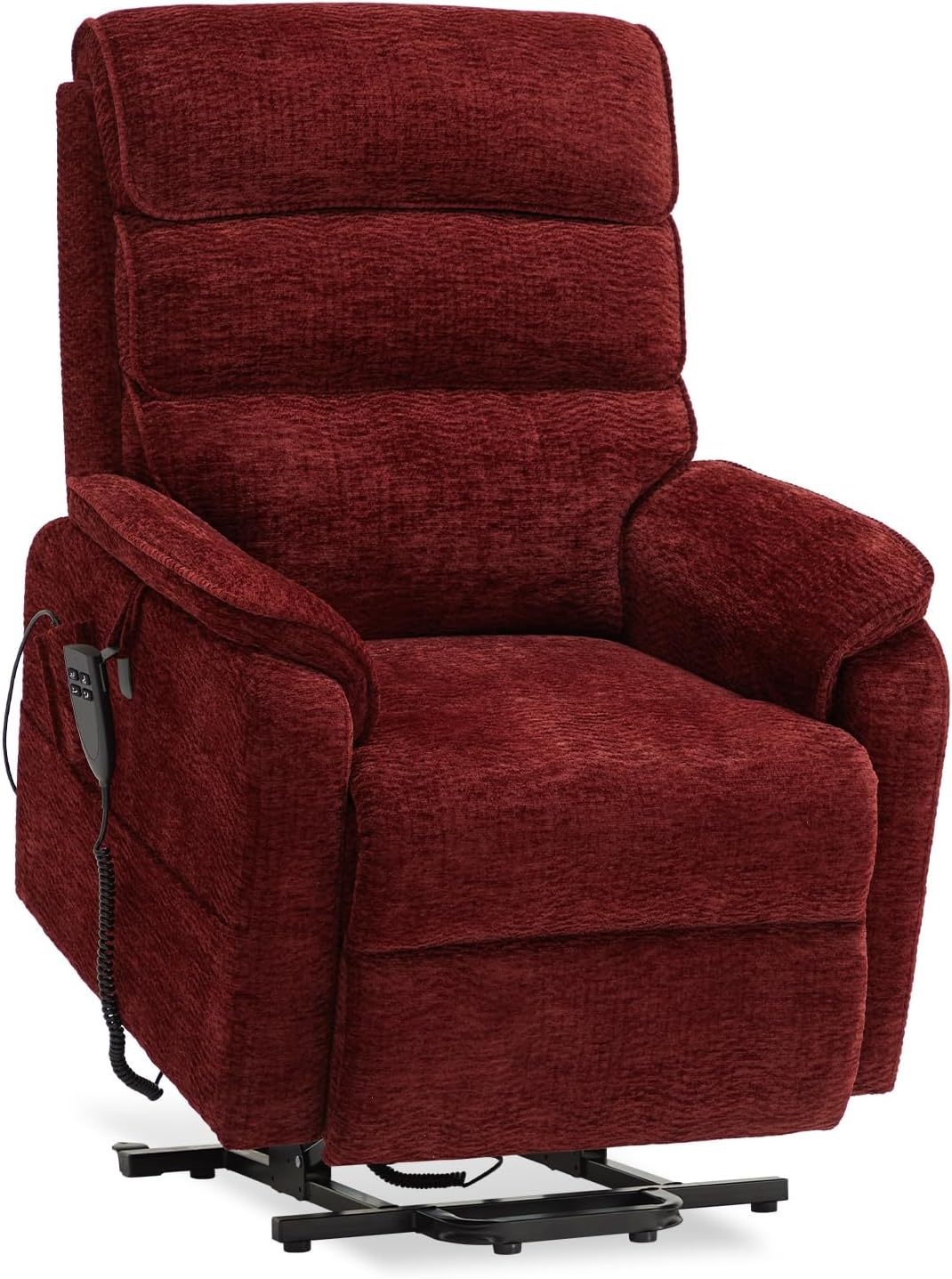 Irene House 9188 Medium Dual Motor Lay Flat Recliner Lift Chair Recliners Infinite Position with Heat Massage for Elderly Up to 300 LBS Electric Power Lift Recliner Chair Sofa