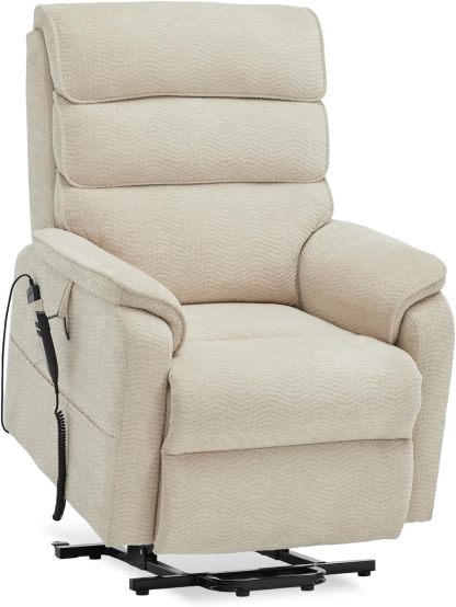 Irene House 9188 Medium Dual Motor Lay Flat Recliner Lift Chair Recliners Infinite Position with Heat Massage for Elderly Up to 300 LBS Electric Power Lift Recliner Chair Sofa