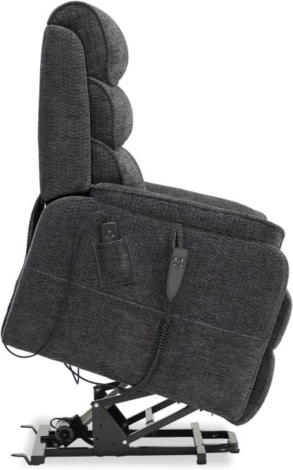 Irene House 9188 Medium Dual Motor Lay Flat Recliner Lift Chair Recliners Infinite Position with Heat Massage for Elderly Up to 300 LBS Electric Power Lift Recliner Chair Sofa