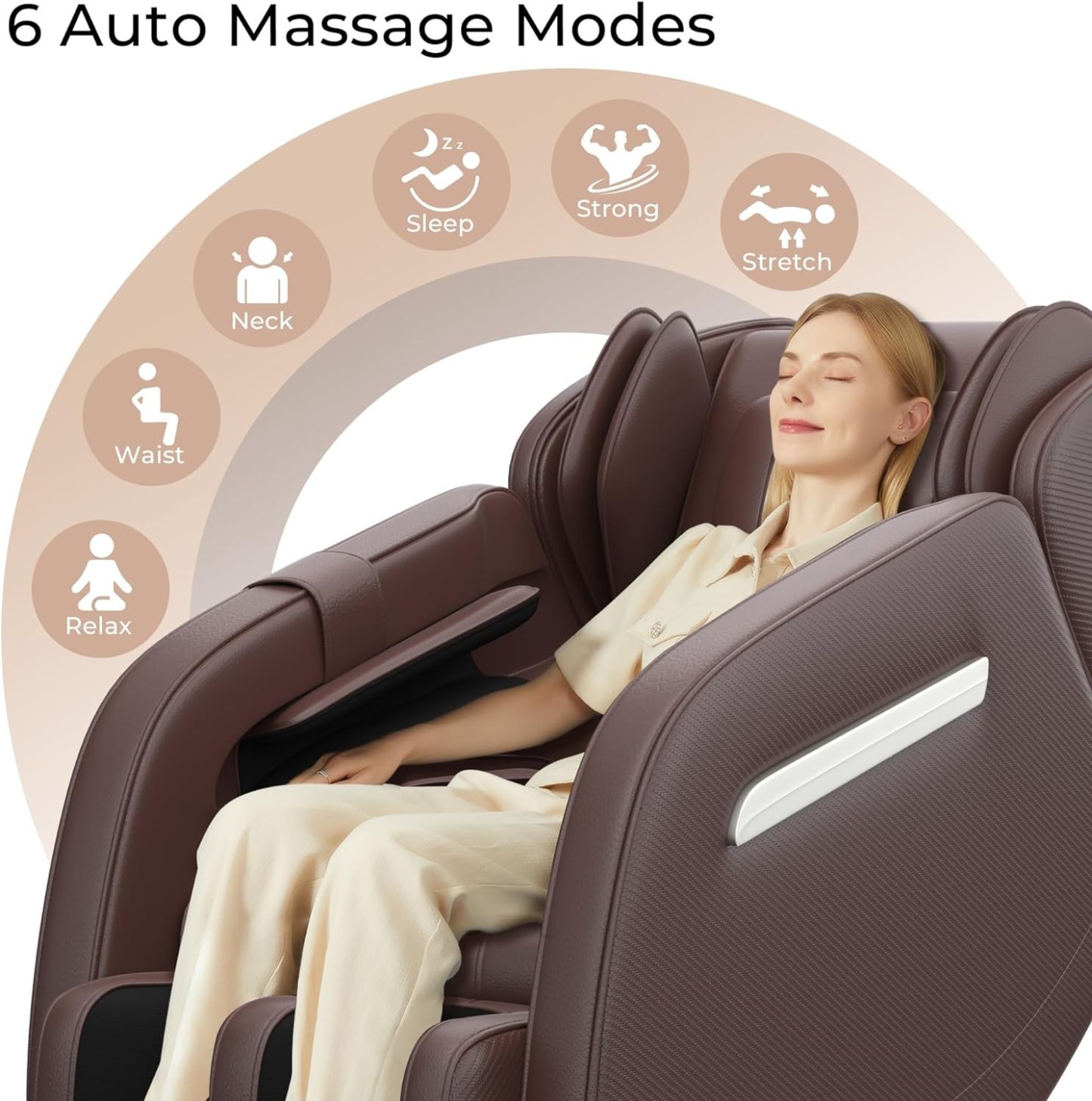 2024 Full Body Massage Chair, Zero Gravity Massage Chair Recliner with Heating Function, Auto Modes, Bluetooth Music Player, Foot Massage
