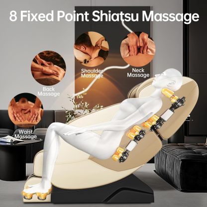 2024 Full Body Massage Chair, Zero Gravity Massage Chair Recliner with Heating Function, Auto Modes, Bluetooth Music Player, Foot Massage
