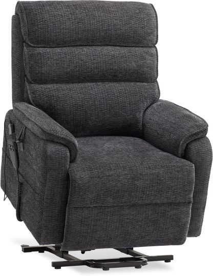 Irene House 9188 Medium Dual Motor Lay Flat Recliner Lift Chair Recliners Infinite Position with Heat Massage for Elderly Up to 300 LBS Electric Power Lift Recliner Chair Sofa