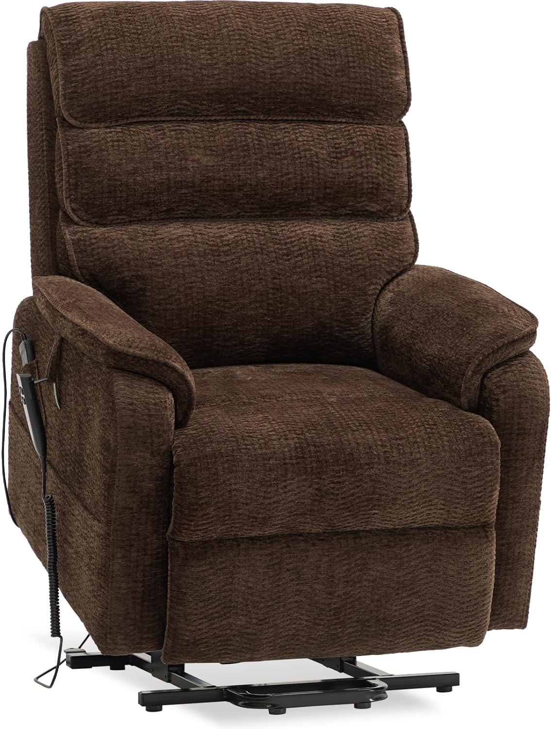 Irene House 9188 Medium Dual Motor Lay Flat Recliner Lift Chair Recliners Infinite Position with Heat Massage for Elderly Up to 300 LBS Electric Power Lift Recliner Chair Sofa