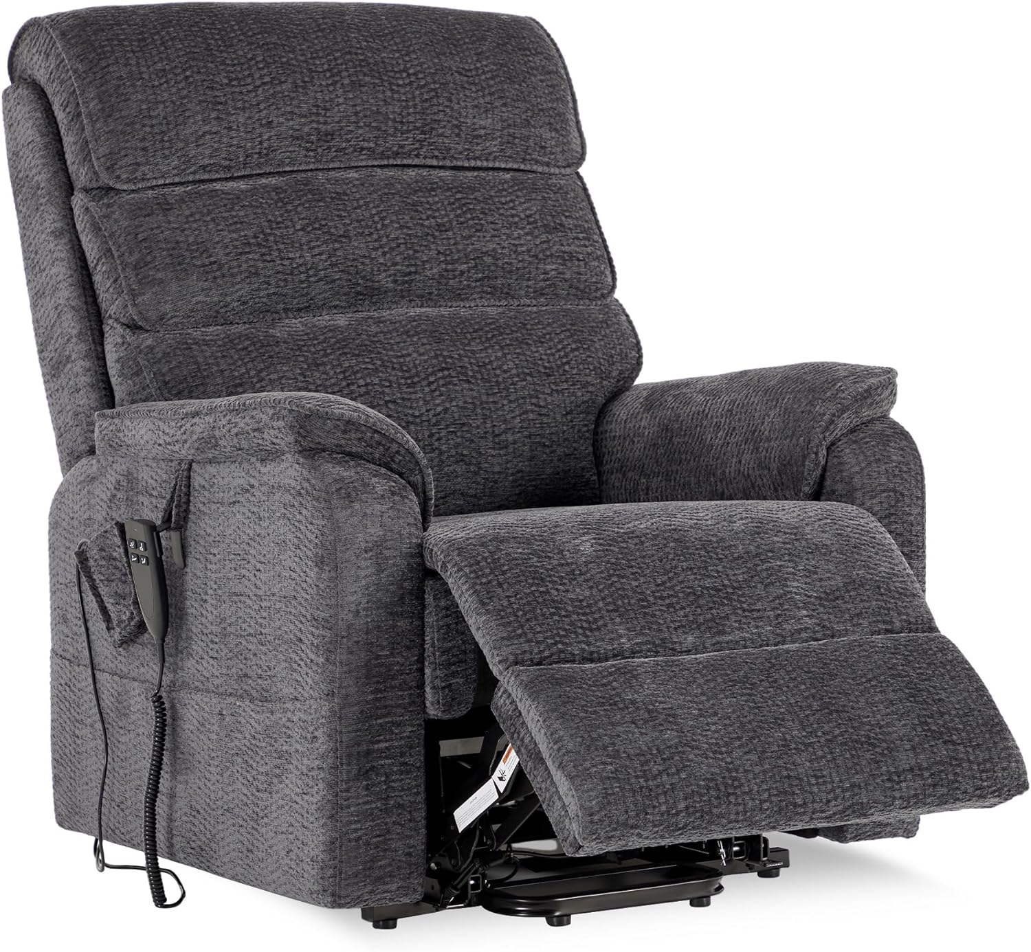 Irene House 9188 Medium Dual Motor Lay Flat Recliner Lift Chair Recliners Infinite Position with Heat Massage for Elderly Up to 300 LBS Electric Power Lift Recliner Chair Sofa