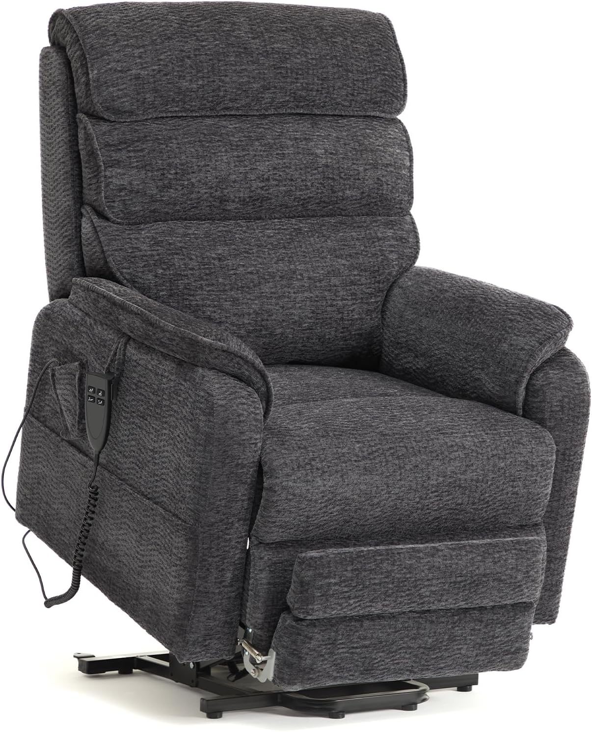 Irene House 9188 Medium Dual Motor Lay Flat Recliner Lift Chair Recliners Infinite Position with Heat Massage for Elderly Up to 300 LBS Electric Power Lift Recliner Chair Sofa