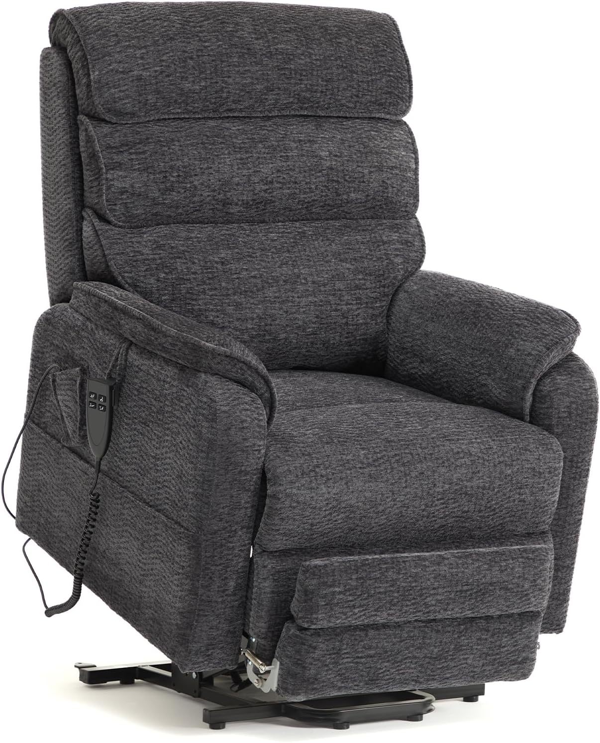 Irene House 9188 Medium Dual Motor Lay Flat Recliner Lift Chair Recliners Infinite Position with Heat Massage for Elderly Up to 300 LBS Electric Power Lift Recliner Chair Sofa