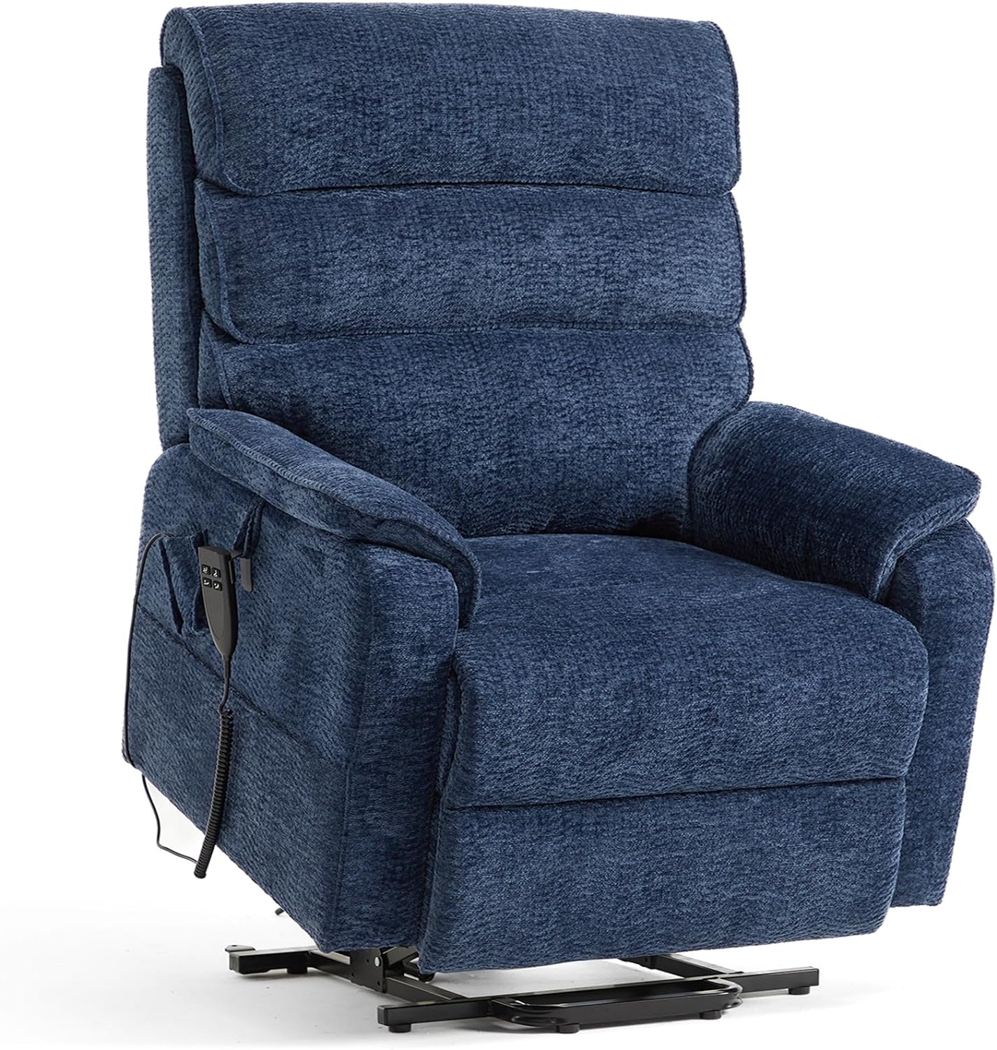 Irene House 9188 Medium Dual Motor Lay Flat Recliner Lift Chair Recliners Infinite Position with Heat Massage for Elderly Up to 300 LBS Electric Power Lift Recliner Chair Sofa