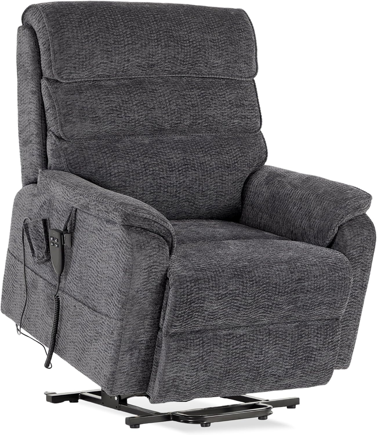 Irene House 9188 Medium Dual Motor Lay Flat Recliner Lift Chair Recliners Infinite Position with Heat Massage for Elderly Up to 300 LBS Electric Power Lift Recliner Chair Sofa