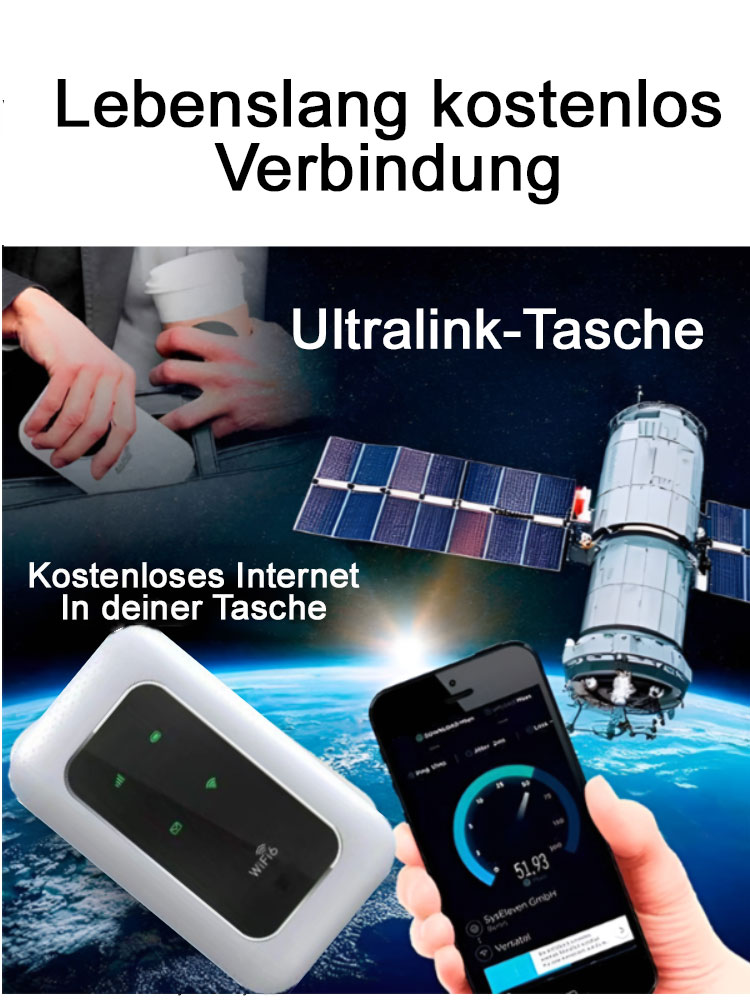 Portables kostenloses WLAN - Weltweites Hochgeschwindigkeits-Internet, niemals monatliche Gebühren!
