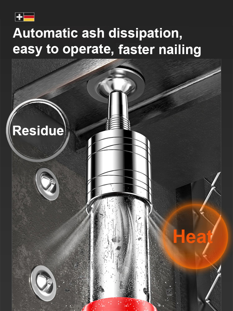 ⚡️【1-Second Instant Fire】⚡️ Mini Nail Gun | Punches Through 6mm Steel Plate💪 | 5-Stage Noise Reduction🔇 | 10-Year Lifespan