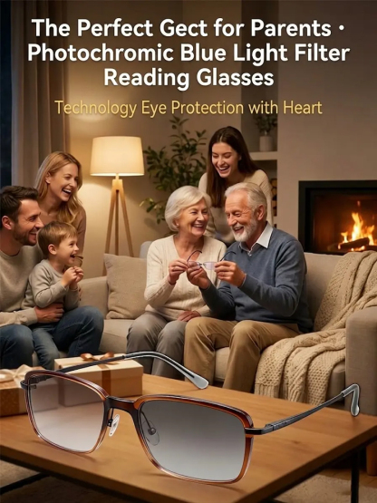Photochromic High-End Anti-Blue Light Reading Glasses