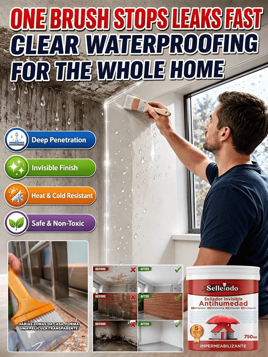 💧 Invisible waterproof sealant