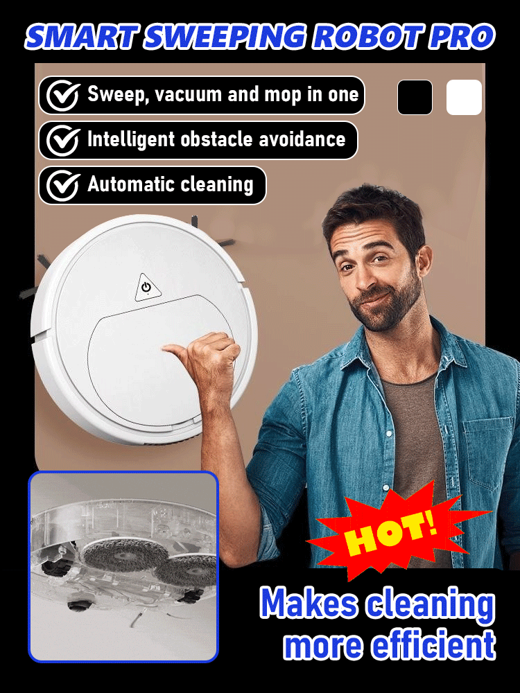Wash, sweep and mop smart sweeping robot