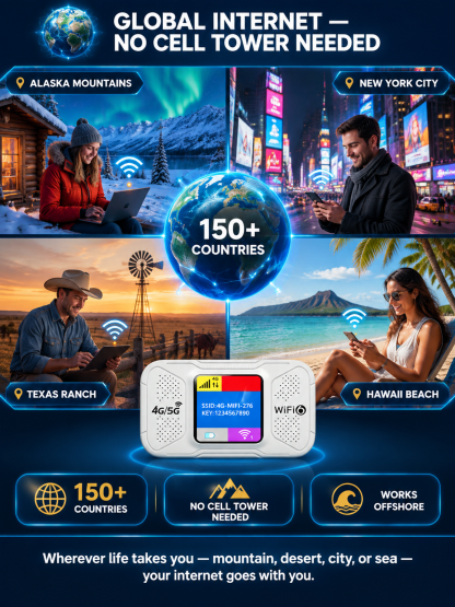 🌍 Portable Wi-Fi | Free Global Internet for Life