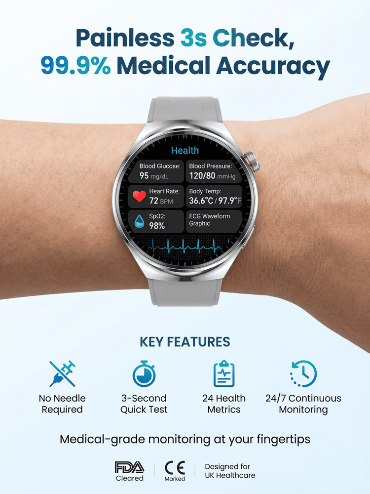 🩺 Trusted by Doctors Worldwide! The All-New Smart Health Pro Watch – Where Precision Meets Peace of Mind 🔥 90% OFF + FREE Shipping (Only for the first 100 buyers!) ⏳ Offer ends in 2 hours! 🎁  2nd Item for Just £20