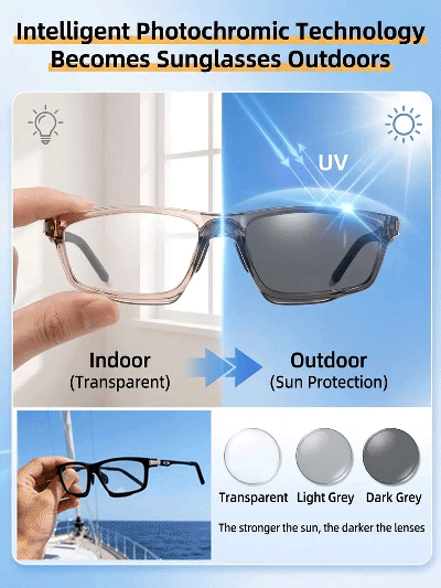 Photochromic High-End Anti-Blue Light Reading Glasses