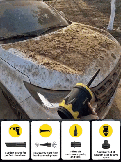4-in-1 Multifunctional Wireless Car Vacuum Cleaner 20KPa Powerful Suction