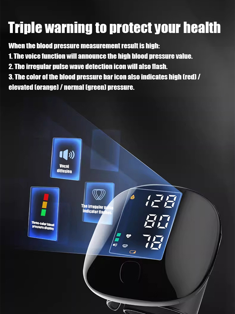 ✅ Certified by FDA, CE, and SGS, with blood pressure accuracy within ±3mmHg and pulse rate within ±5%.