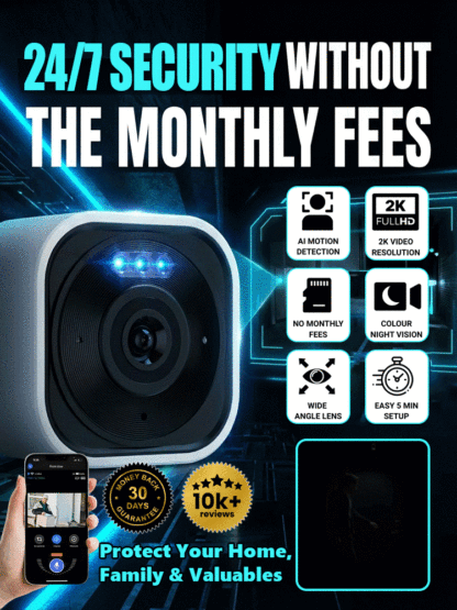 [Comprehensive Protection for Your Safety] Indoor Surveillance Camera🕵️‍♂️ Zero Setup, Zero Fees, Total Peace of Mind