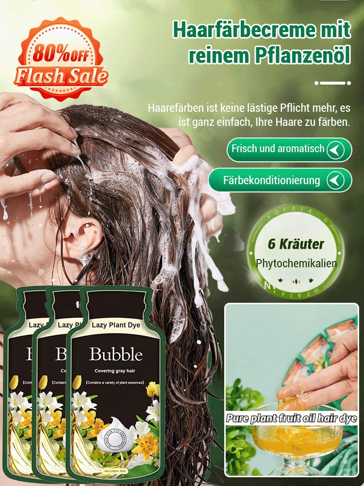 Reine Pflanzenöl-Haarfärbecreme
