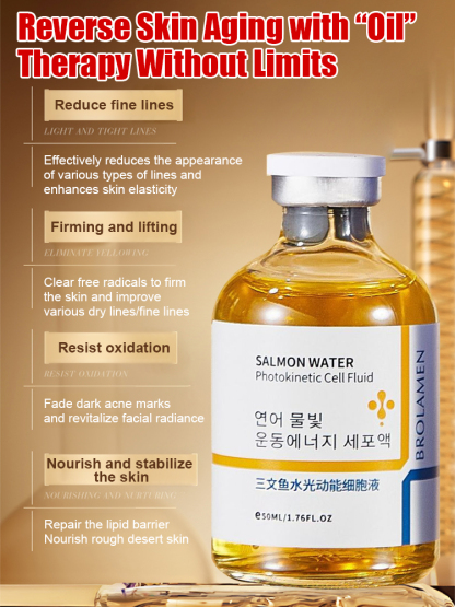 Salmon Water Light Anti-Wrinkle Essence, Feel the lift, see the glow — try it today, risk-free.