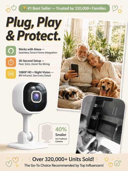 🕵️‍♂️[Smart Intercom] Wireless Infrared Security Camera – Zero Setup, Zero Fees, Total Peace of Mind