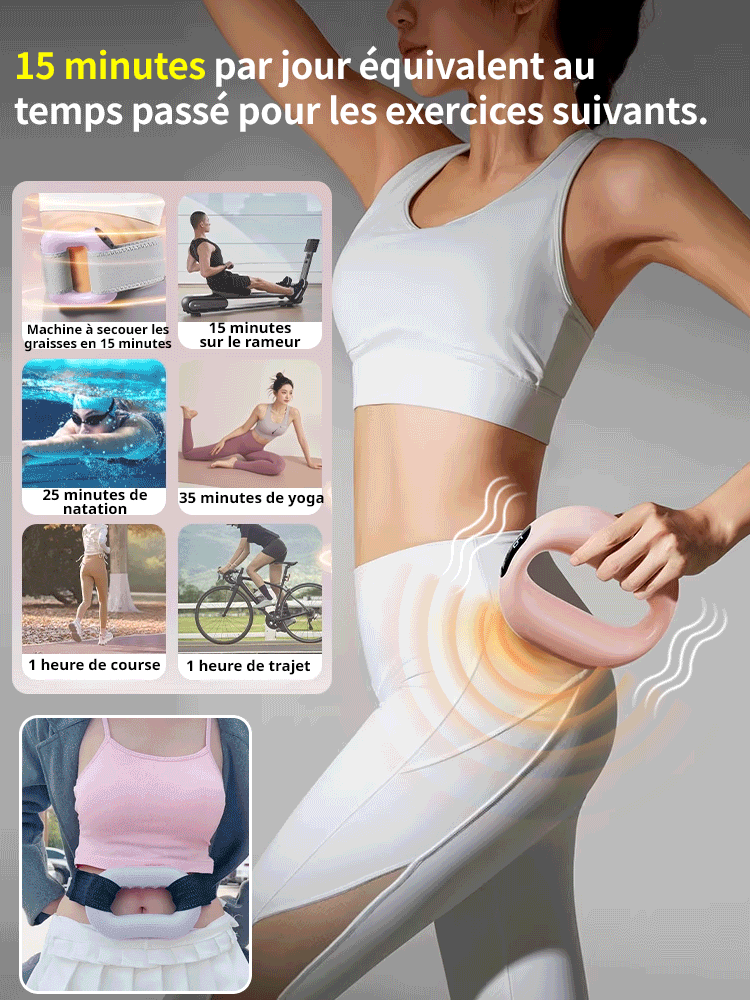 【Brûlez les Graisses Rapidement Sans Faire de Sport】 Rouleau de Massage Vibrant pour le Raffermissement des Fascias