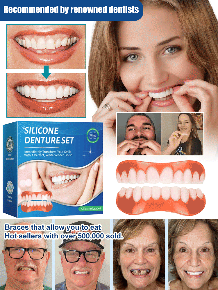 😍Perfect Dentures: Just Like Your Real Teeth, Enjoy Hot, Cold, Sour, or Sweet Foods Anytime
