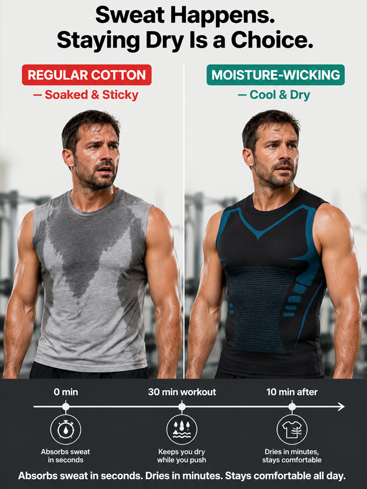 🚫 Say Goodbye to Dad Bod Forever: Ionic Compression Tank – Flatten Belly & Fix Posture Instantly