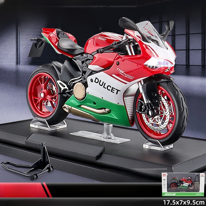 🔥 【Museum-Quality Replica】Ducati Alloy Simulation Motorcycle Figurine