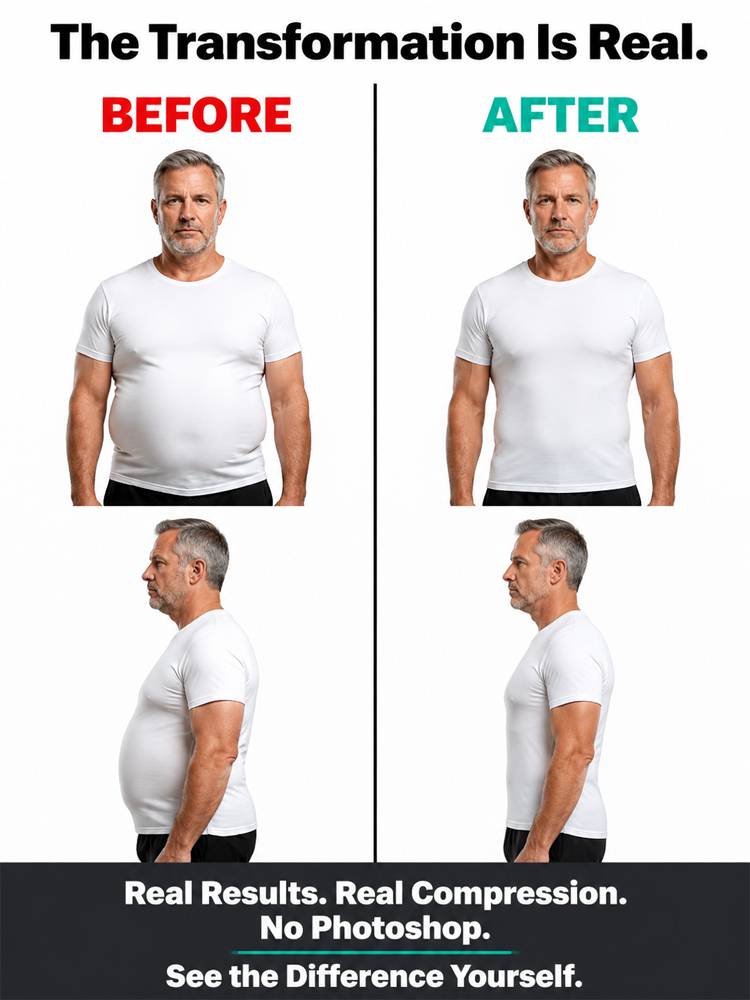 🚫 Say Goodbye to Dad Bod Forever: Ionic Compression Tank – Flatten Belly & Fix Posture Instantly