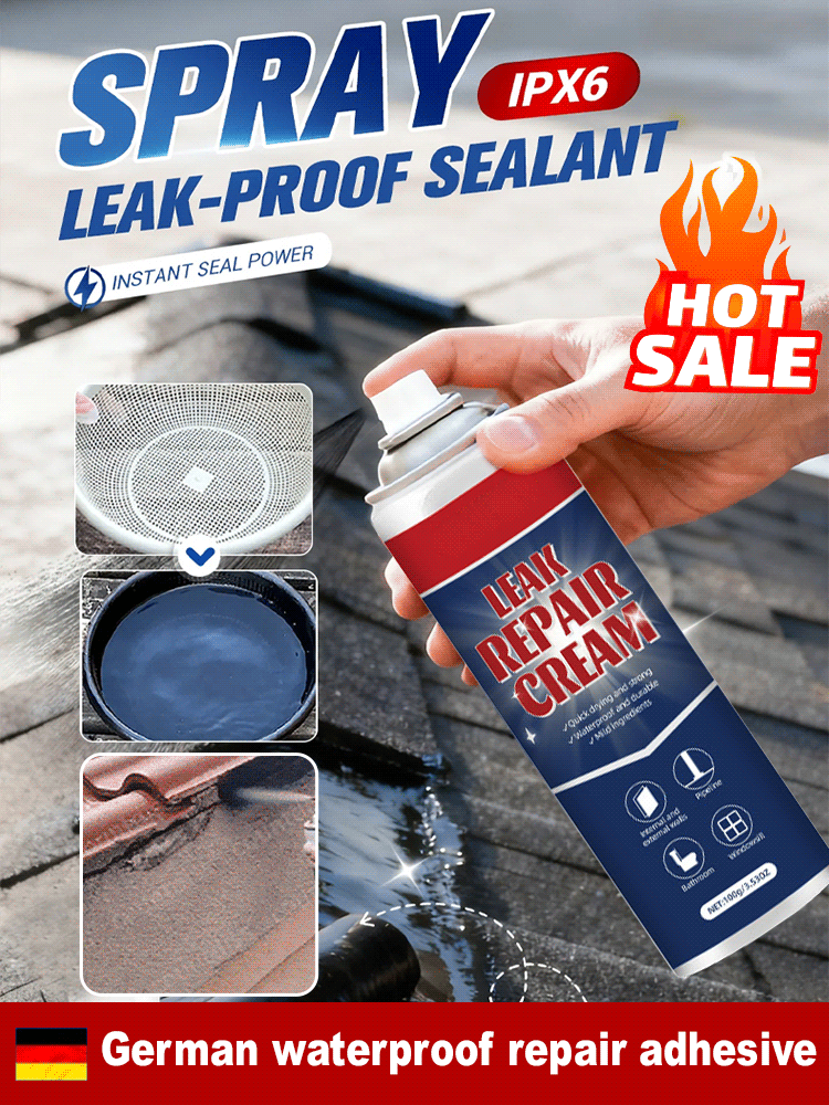 【🏠 Home Savior 🏠】Polymer Leak-Seal Spray: Stops Leaks in 1 Minute! 💧