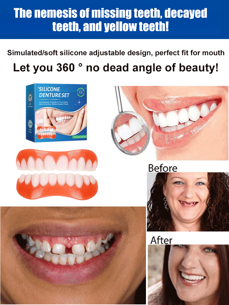 😍Perfect Dentures: Just Like Your Real Teeth, Enjoy Hot, Cold, Sour, or Sweet Foods Anytime