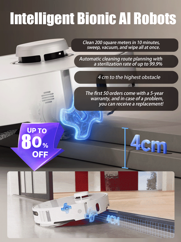 Wash, sweep and mop smart sweeping robot