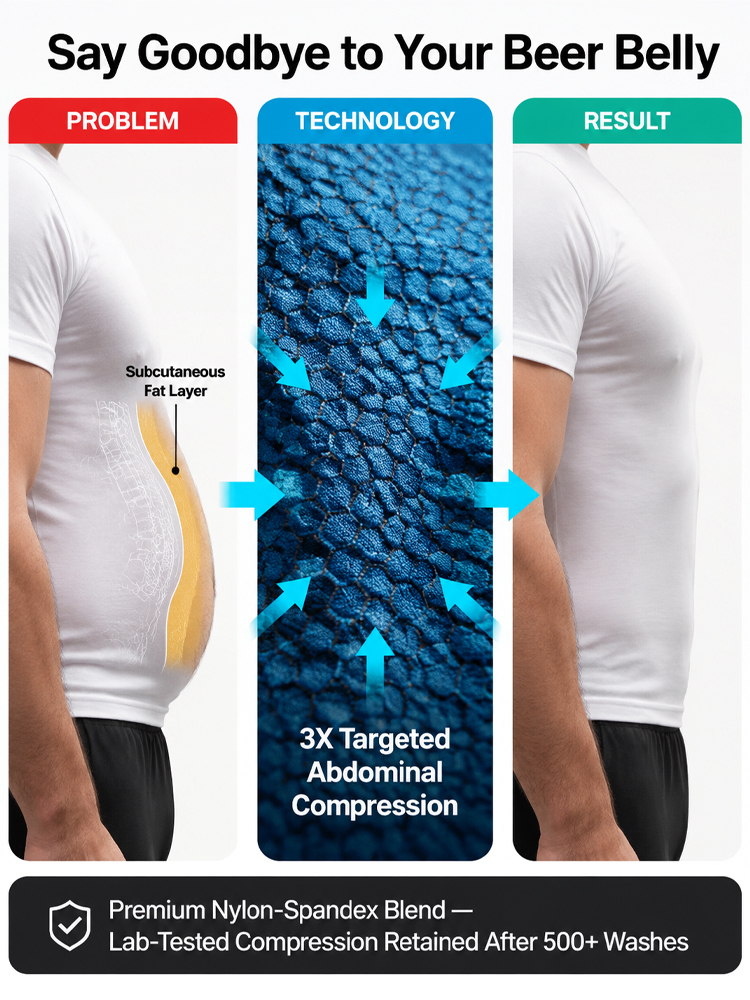 🚫 Say Goodbye to Dad Bod Forever: Ionic Compression Tank – Flatten Belly & Fix Posture Instantly
