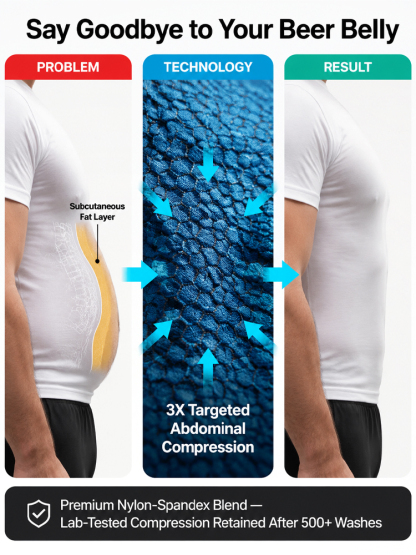 🚫 Say Goodbye to Dad Bod Forever: Ionic Compression Tank – Flatten Belly & Fix Posture Instantly