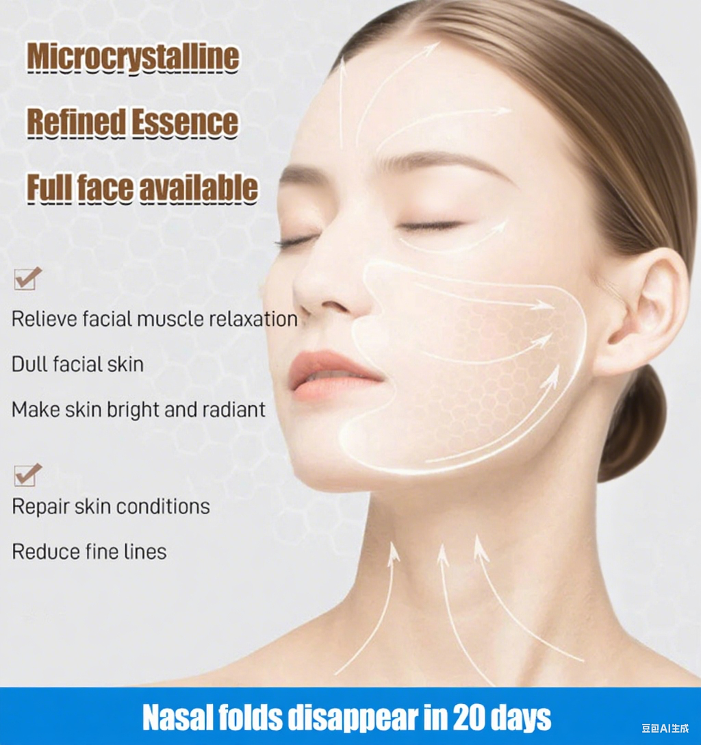 20 days to reduce nasolabial lines/forehead lines/eye wrinkles, no injections,apply once every night【Free trial 】