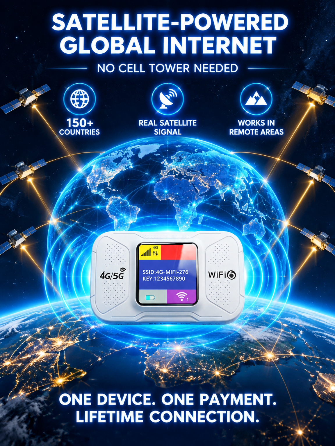 🌍 Portable Wi-Fi | Free Global Internet for Life