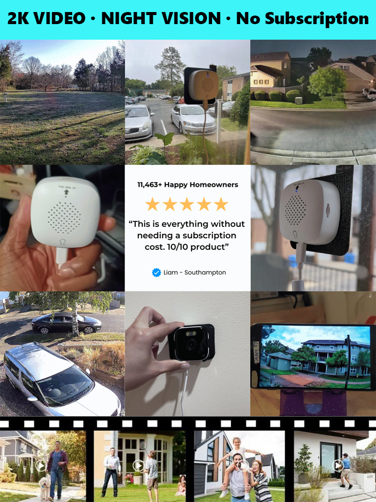 [Comprehensive Protection for Your Safety] Indoor Surveillance Camera🕵️‍♂️ Zero Setup, Zero Fees, Total Peace of Mind