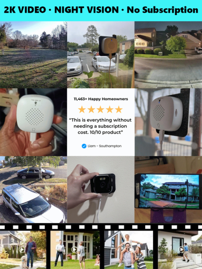 [Comprehensive Protection for Your Safety] Indoor Surveillance Camera🕵️‍♂️ Zero Setup, Zero Fees, Total Peace of Mind