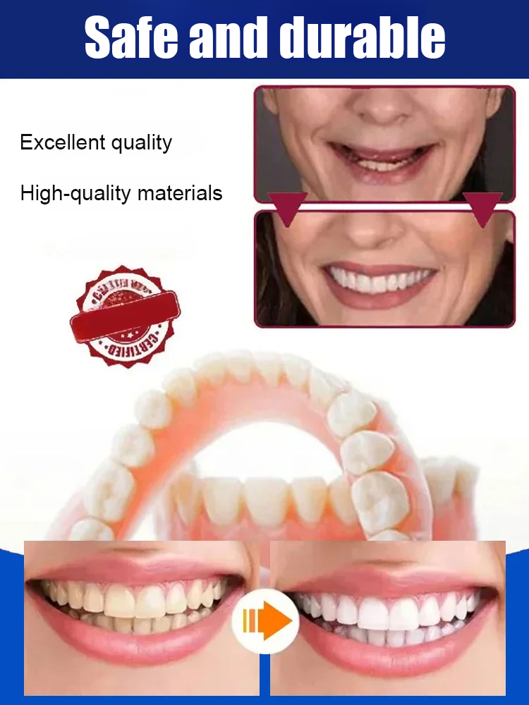 ORALHOE Perfect Smile Dentures (Comes with Glue)