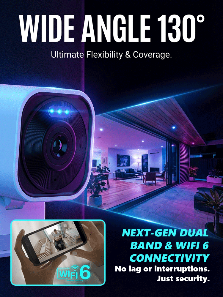 [Comprehensive Protection for Your Safety] Indoor Surveillance Camera🕵️‍♂️ Zero Setup, Zero Fees, Total Peace of Mind