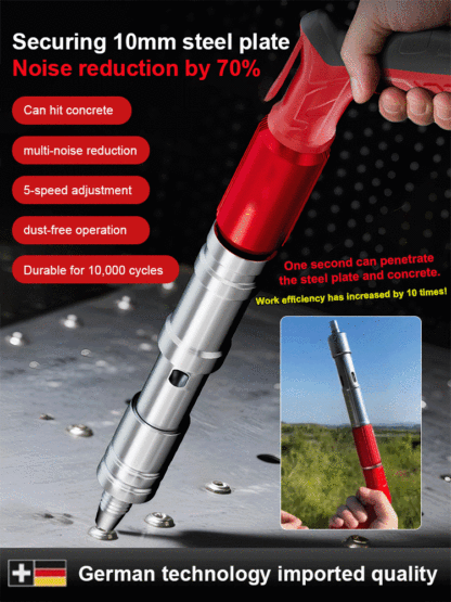 ⚡️【1-Second Instant Fire】⚡️ Mini Nail Gun | Punches Through 6mm Steel Plate💪 | 5-Stage Noise Reduction🔇 | 10-Year Lifespan