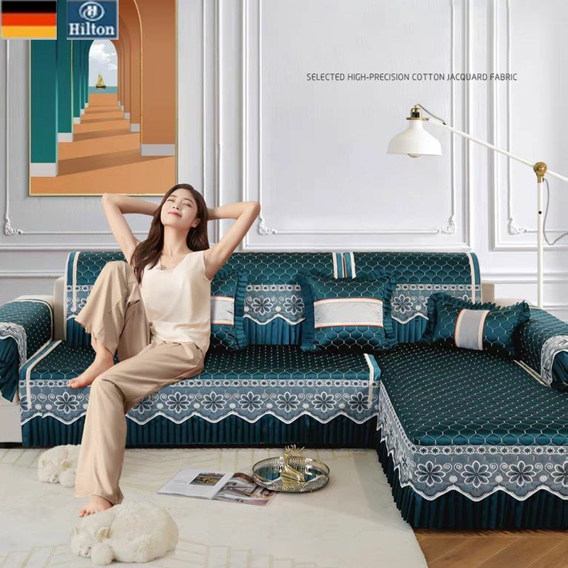 (🔥🏠🐕‍🦺50% kedvezmény)Hilton selyem kanapé huzat