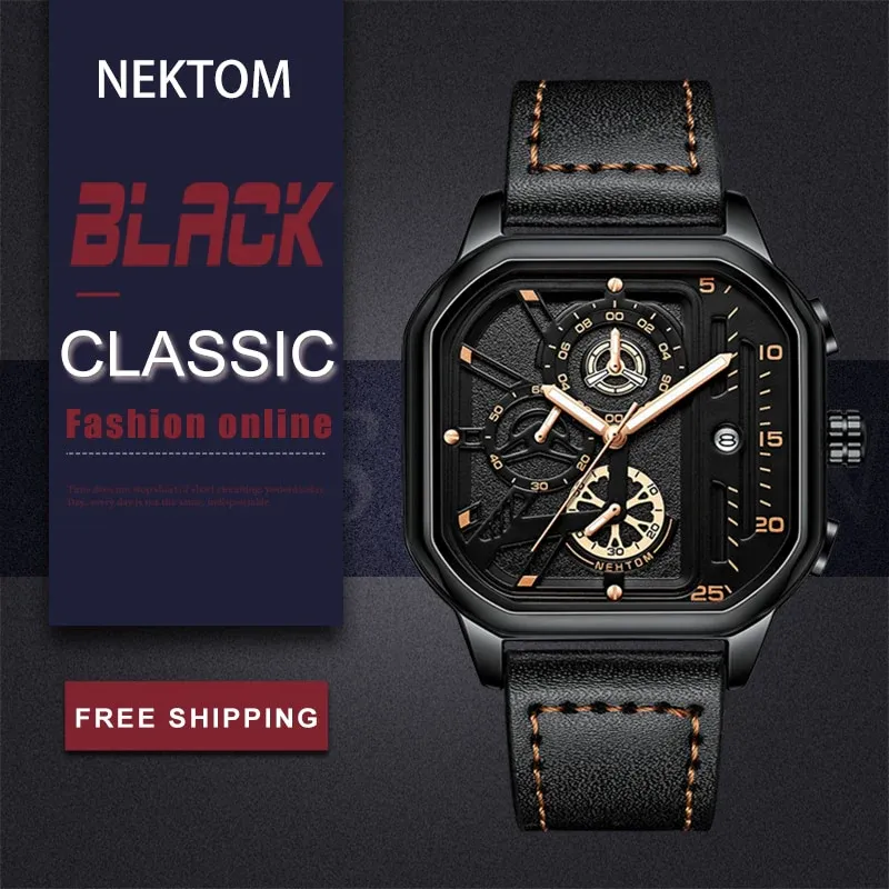 ⌚Relógio de quartzo à prova de água para homem