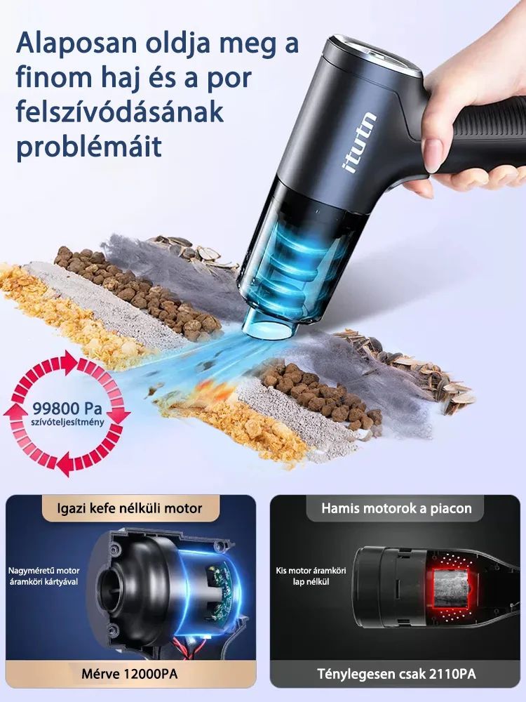 2023 Új, nagy teljesítményű akkumulátoros porszívó Multifunkcionális kézi porszívó